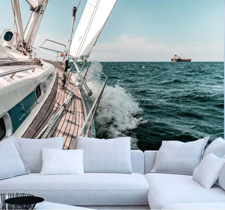 Fotobehang strand zeilavontuur - TenStickers