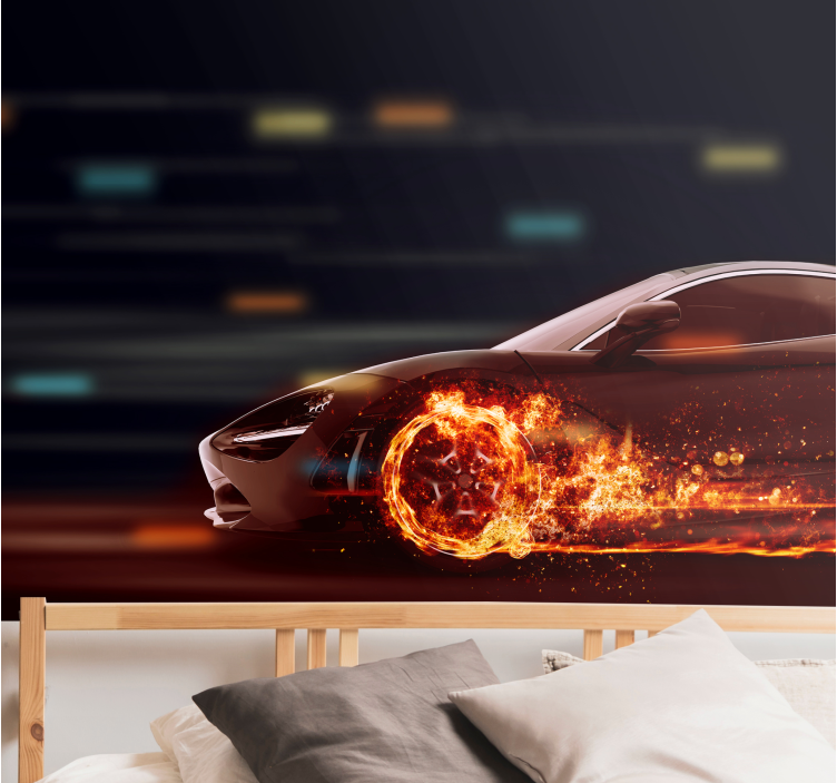 Fotobehang voertuigen dynamische race beweging - TenStickers