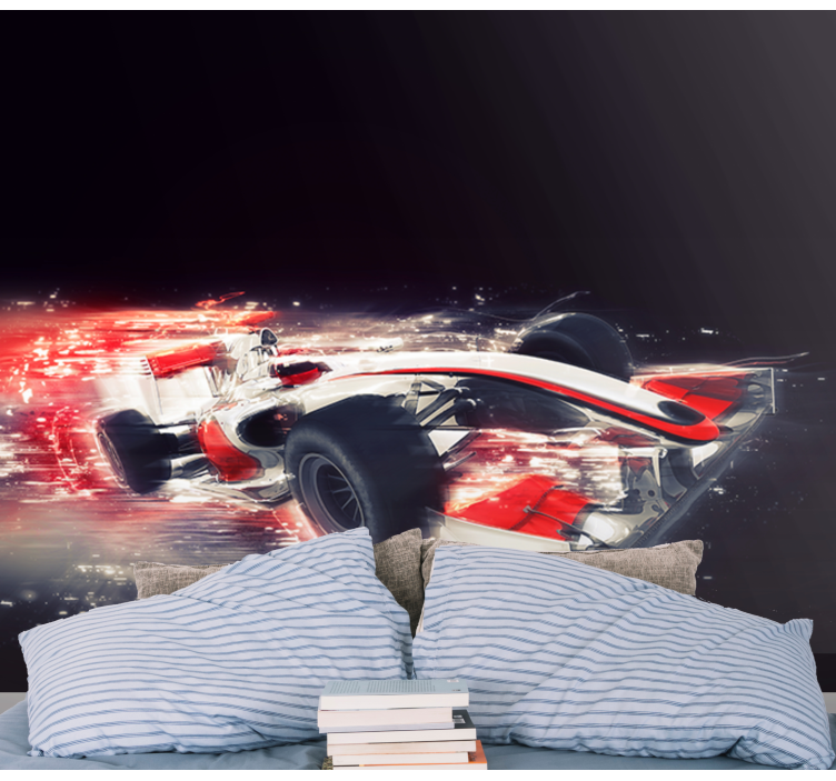 Fotobehang voertuigen raceauto beweging - TenStickers