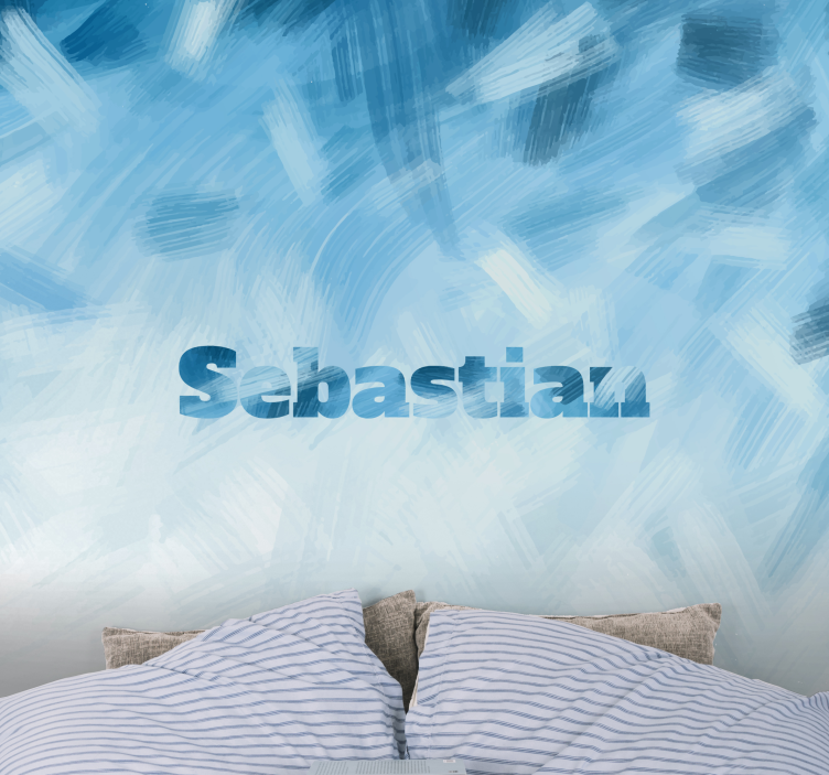 Gepersonaliseerd fotobehang met naamcreatie - TenStickers