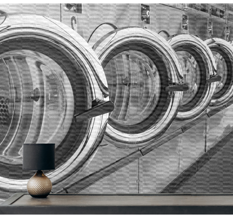 Graffiti fotobehang laundromat graffiti - TenStickers