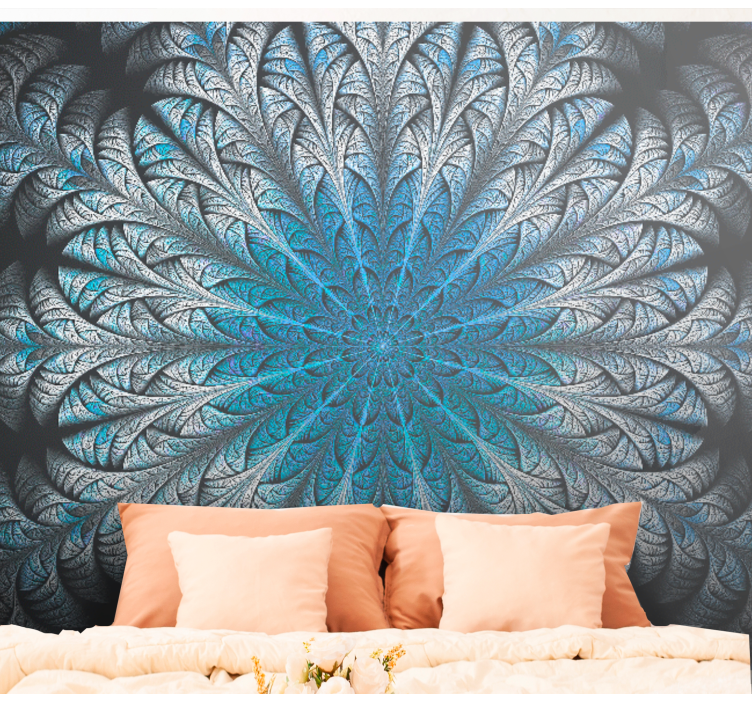 Modern fotobehang uitgebreid bladmotief - TenStickers