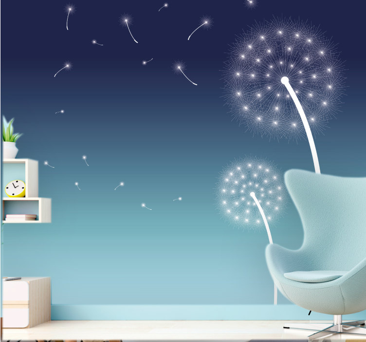 Paardenbloem fotobehang zachte paardenbloem bries - TenStickers