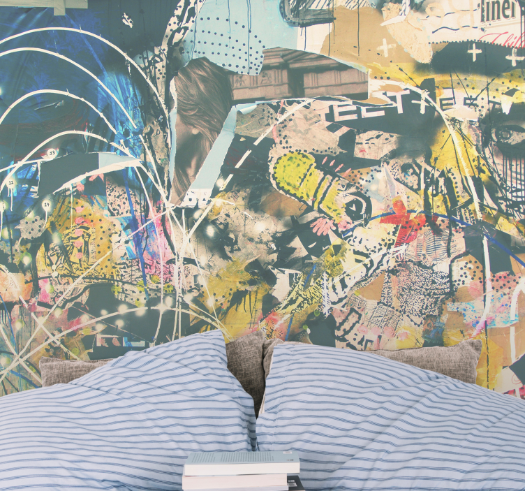 Stedelijke straatkunst graffiti fotobehang - TenStickers