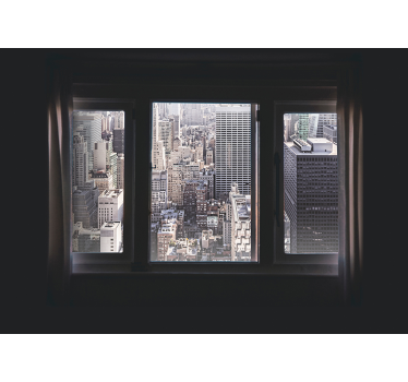 Stedelijk raam uitzicht foto behang New York - TenStickers
