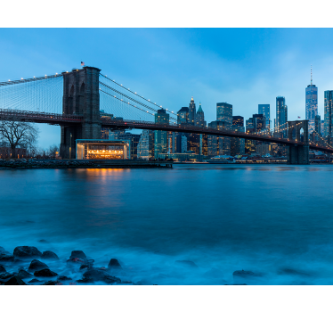 New York fotobehang Brooklyn brug - TenStickers