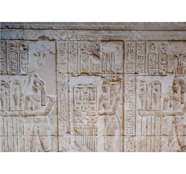 Fotobehang klassieke kunst egyptische reliëfs - TenStickers