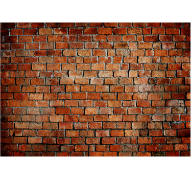 Fotobehang oude stenen muur Verweerde baksteen - TenStickers