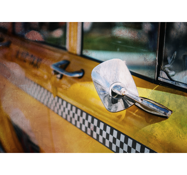 Foto behang new york iconische gele taxi - TenStickers