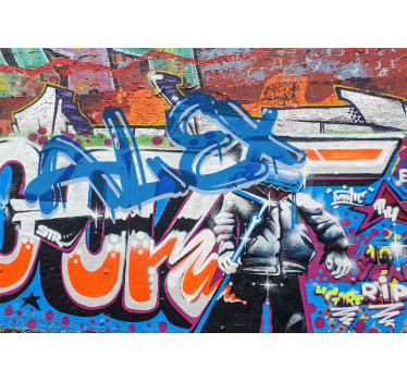 Stedelijke straatstijl graffiti fotobehang - TenStickers