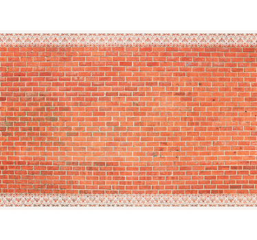 Rustieke achtergrond fotobehang bakstenen - TenStickers