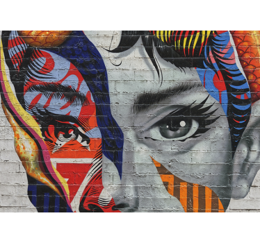 Graffiti fotobehang levendige stadsgezichten - TenStickers