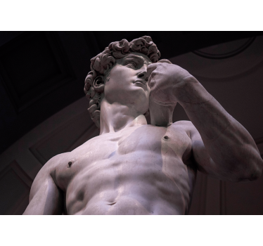 Fotobehang klassieke kunst michelangelo's marmeren beeld - TenStickers