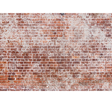 Fotobehang bakstenen textured rode wand - TenStickers