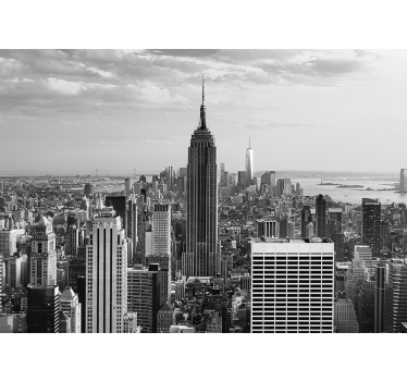 Foto behang new york empire state stadslandschap - TenStickers