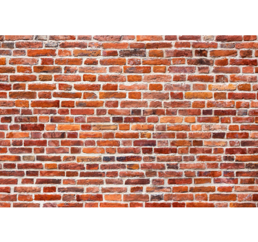 Fotobehang bakstenen rustiek baksteenpatroon - TenStickers