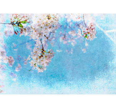 Kersenbloesem sereniteit fotobehang bloemen - TenStickers