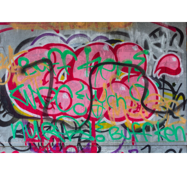 Graffiti fotobehang levendige stads kunst - TenStickers