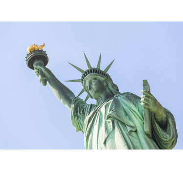 Vrijheidsbeeld close-up foto behang New York - TenStickers