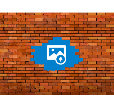 Open lucht uitzicht fotobehang bakstenen - TenStickers