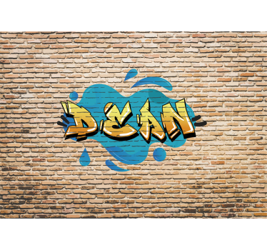 Gepersonaliseerde graffitistijl graffiti fotobehang - TenStickers