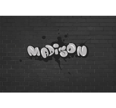Graffiti fotobehang stijlvol naamdesign - TenStickers