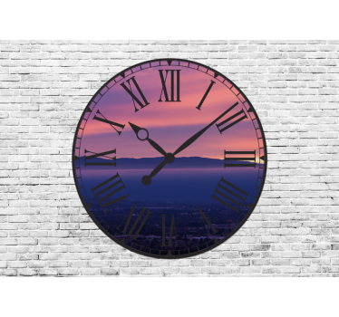 Elegante romeinse klok fotobehang kunst - TenStickers