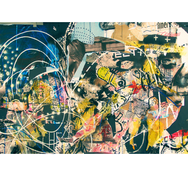 Stedelijke straatkunst graffiti fotobehang - TenStickers