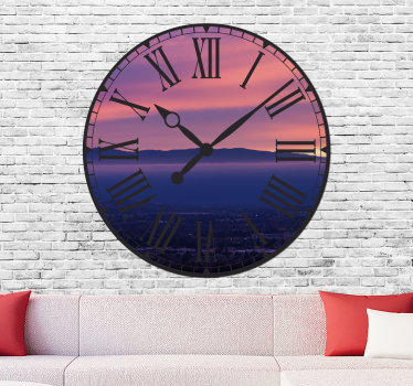 Elegante romeinse klok fotobehang kunst - TenStickers