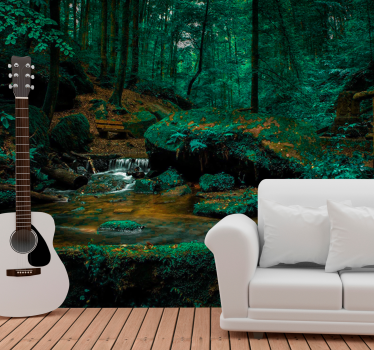 Foto behang bos serene bosbeek - TenStickers
