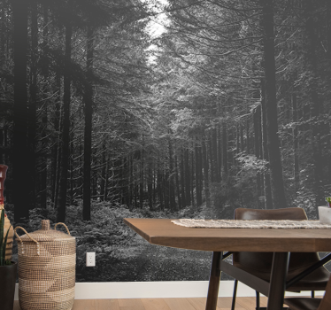Foto behang bos serene bosweg - TenStickers