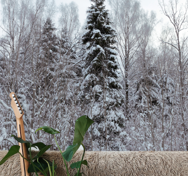 Foto behang bos winterse boslandschap - TenStickers