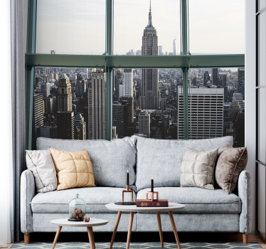 Foto behang new york empire state stadgezicht - TenStickers