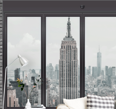 Foto behang new york empire state stadsgezicht - TenStickers