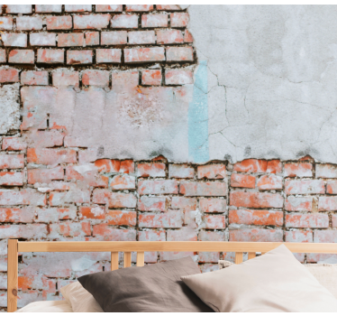 Fotobehang bakstenen exposed brick textuur - TenStickers