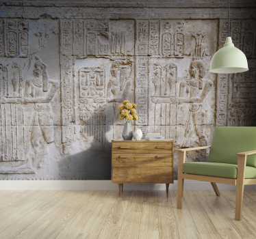 Fotobehang klassieke kunst egyptische reliëfs - TenStickers