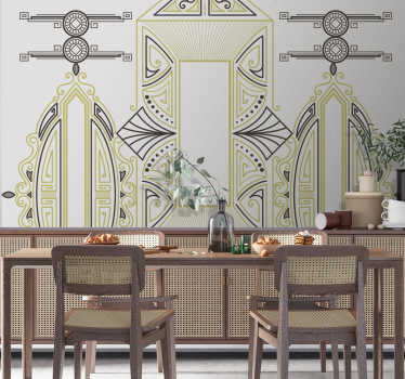 Fotobehang kunst geometrische elegant - TenStickers