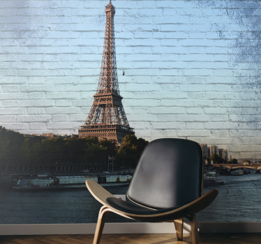 Fotobehang Paris Parijs eiffeltoren textuur - TenStickers