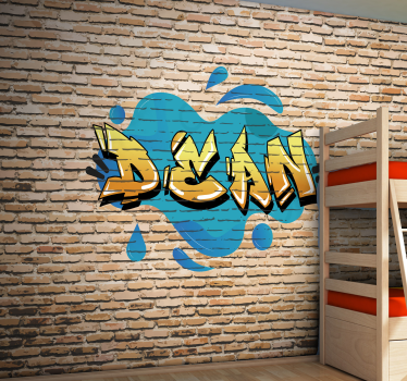 Gepersonaliseerde graffitistijl graffiti fotobehang - TenStickers