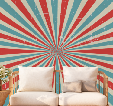 Graffiti fotobehang radiale kleurenexplosie - TenStickers