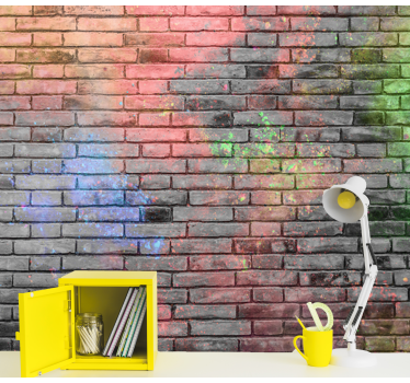 Graffiti fotobehang stedelijke kleurenexplosie - TenStickers
