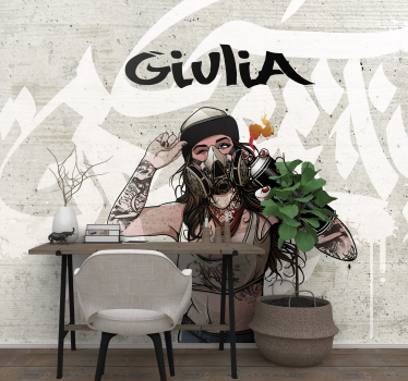 Graffiti fotobehang urban art expressie - TenStickers