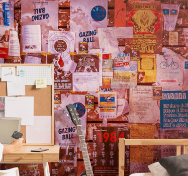 Graffiti fotobehang urban collage poster - TenStickers
