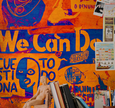 Graffiti fotobehang versterkte expressie - TenStickers