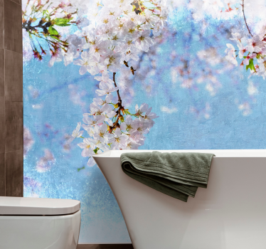 Kersenbloesem sereniteit fotobehang bloemen - TenStickers