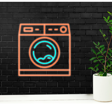 Neon wasbord graffiti fotobehang - TenStickers