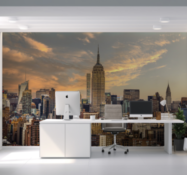 Nieuwe Yorkse skyline Bedrijfsfotobehang - TenStickers