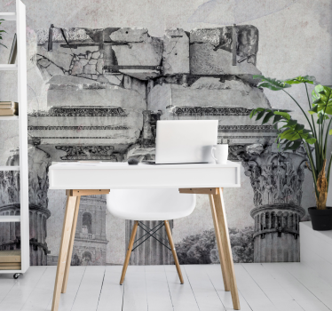 Oude architectonische elementen fotobehang klassieke kunst - TenStickers