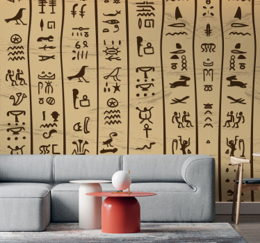 Oude schriftmotieven fotobehang kunst - TenStickers