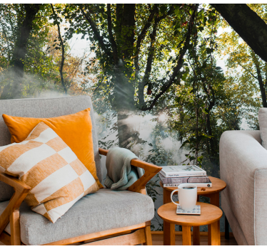 Serene bossfeer foto behang bos - TenStickers